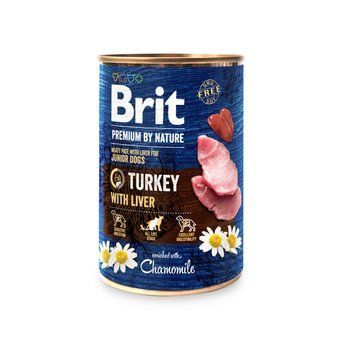 Вологий корм Brit Premium by Nature для собак, індичатина з печінкою, 400 г 100408/8553&nbsp;&nbsp;&nbsp;&nbsp; фото