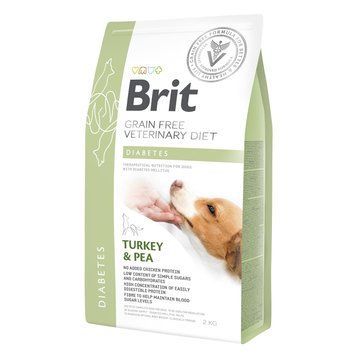 Сухой корм Brit GF VetDiet Dog Diabetes для собак, при сахарном диабете, с индейкой и горохом, 2 кг 170943/8103 фото