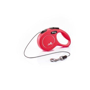 Повідець-рулетка Flexi New Classic Cat для котів, з тросом, розмір XS 3 м / 8 кг (червона) Cat RED Flexi фото