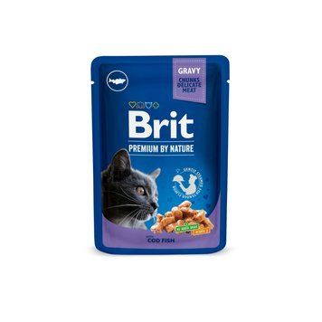 Вологий корм Brit Premium Cat Pouch для котів, з тріскою, 100 г 100272 /506002 фото