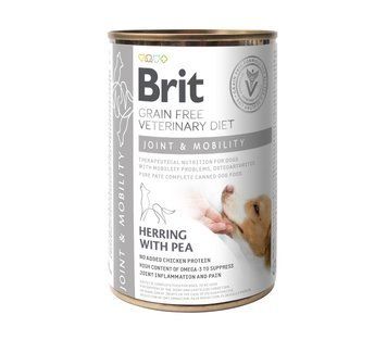 Влажный корм Brit GF VetDiet Joint & Mobility для собак, поддержка здоровья суставов, сельдь, индейка и горошек, 400 г 100271/5996 фото