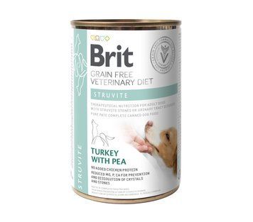 Влажный корм Brit GF VetDiet Struvite для собак, при мочекаменной болезни, индейка и горошек, 400 г 100279/6078 фото