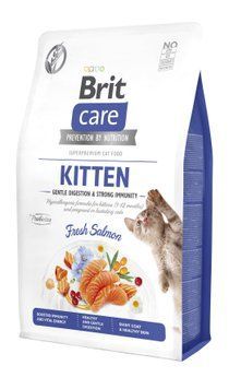 Сухой корм Brit Care Cat by Nutrition Kitten Gentle Digestion Strong Immunity для котят, с лососем, 2 кг 172542 фото
